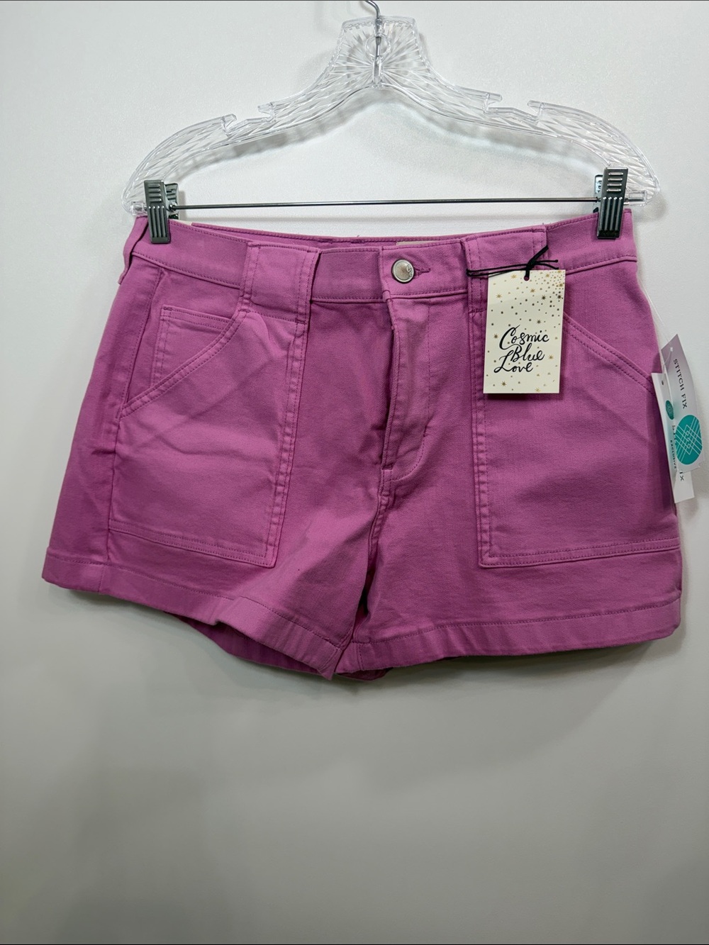Cosmic Blue Love Jonah cargo shorts pink size 12. NWT.